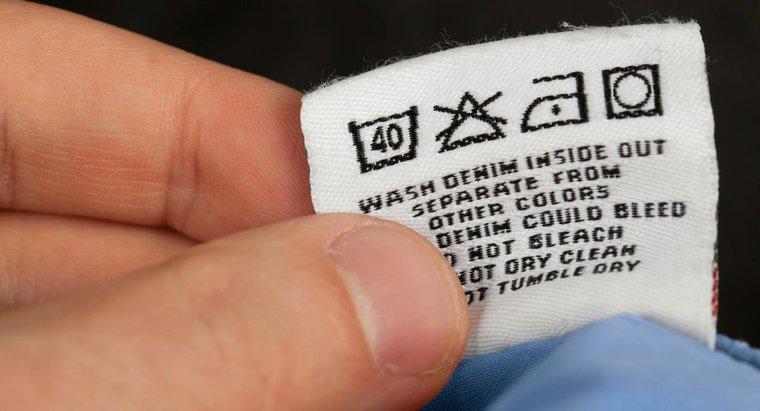 O que significam os símbolos da lavanderia?