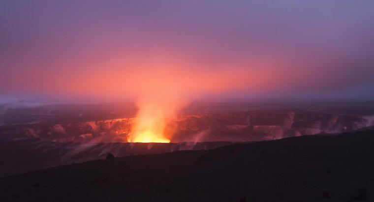 Quantas vezes o vulcão Kilauea entrou em erupção?