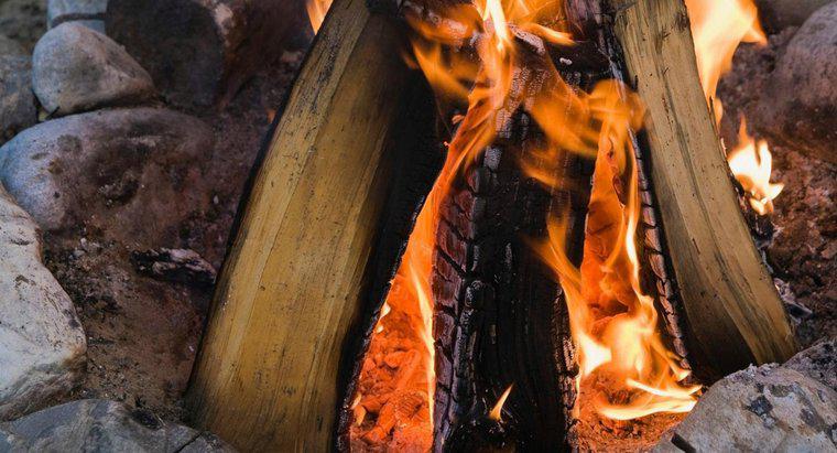 Quão quente está um fogo de madeira?