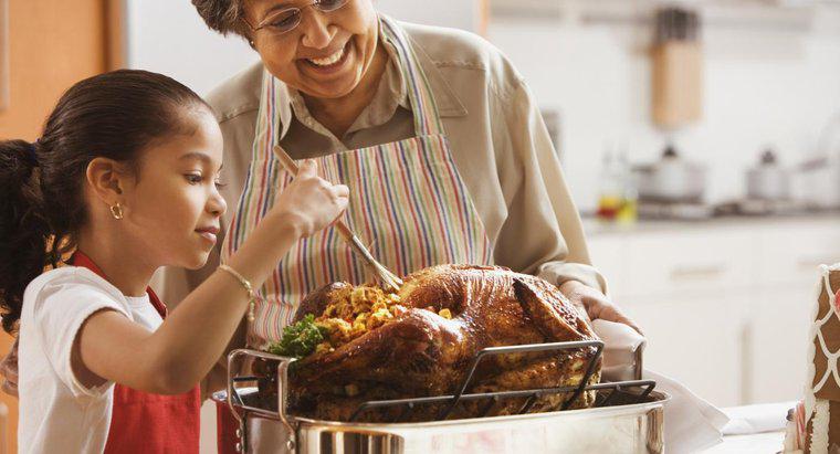 Qual a porcentagem de lares americanos que comem peru no Natal?