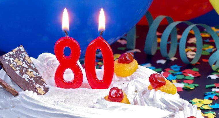 Quais são algumas idéias para uma festa de 80 anos?