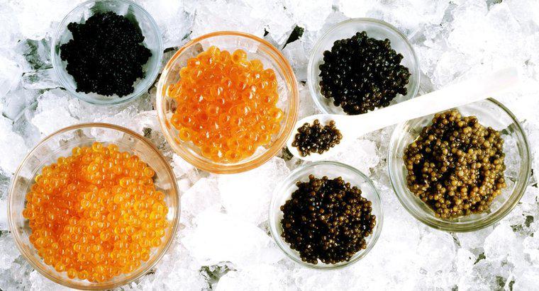 Qual é a cor do caviar?