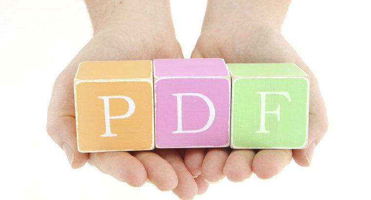 O que significa PDF?