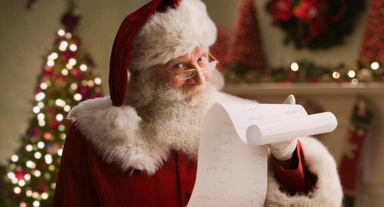 Qual é a boa lista do Papai Noel?