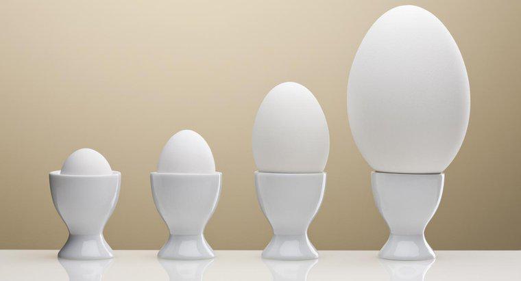 Quantos ovos médios equivalem a um ovo grande?
